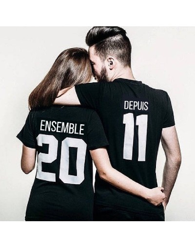 Tshirt Couple – Ensemble depuis – Shirtizz