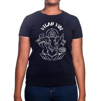 Ganesha vegan Vibe - Tshirt Femme