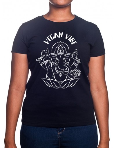 Ganesha vegan Vibe - Tshirt Femme