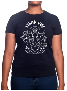 Ganesha vegan Vibe - Tshirt Femme