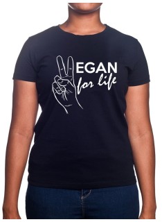 Vegan for life - Tshirt Femme